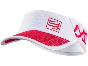 Běžecký kšilt Compressport Spiderweb Ultralight Visor - RED/WHITE