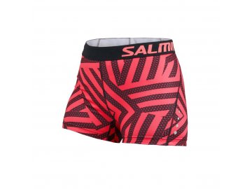 SALMING Energy Shorts Women Coral/All Over Print (Velikost textilu L)