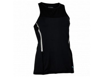 SALMING Run Laser Tank Women Black Melange (Velikost textilu XS)