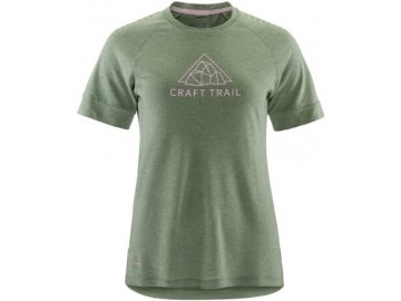 w triko craft adv trail wool ss zelena 7