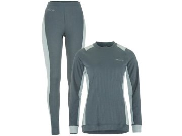 w set craft core dry baselayer modra