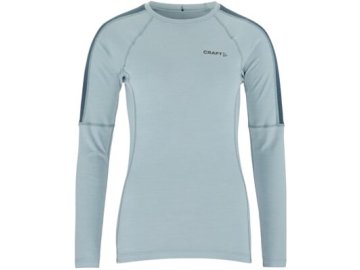w triko craft adv wool merino rn ls modra 7