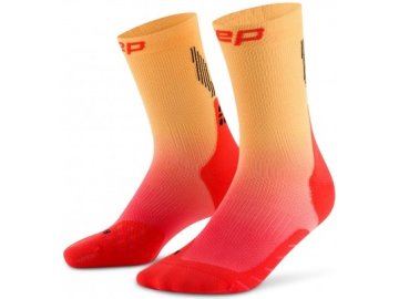 core run edt gradient socks mid cut 5 0 red marigold fade wp7cng wp8cng front 2 white 4to5