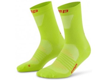 pro run ultralight socks mid cut lime wp7clp wp8clp front 2 white 4to5