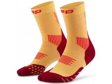 core run socks mid cut 5 0 marigold burgundy wp7cmr wp8cmr front 2 white 4to5