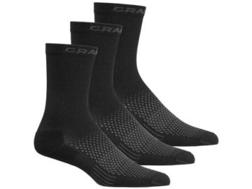 ponozky craft core dry high 3 pack cerna