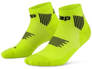 Core Run Socks Low Cut 5 0 lime black WP7AKR WP8AKR front 2 transp 4to5