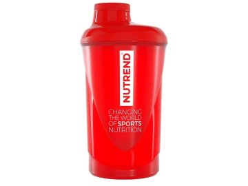 Sportovní shaker Nutrend 600ml - červený