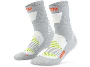 cep pro run ultralight socks mid cut grey wp7c2p wp8c2p front 2