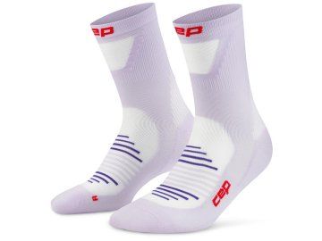 cep pro run ultralight socks mid cut lilac wp7cpp wp8cpp front 2