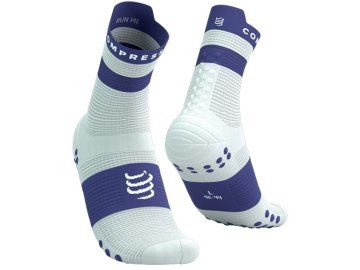 pro racing socks v4 0 run high star white orient blue t3