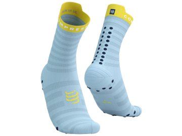 pro racing socks v4 0 ultralight run high cashmere blue maize t4