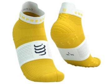 pro racing socks v4 0 run low lemon white t3