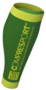 Kompresní lýtkové návleky Compressport R2 V2 - zelené 30-34 cm obvod lýtka