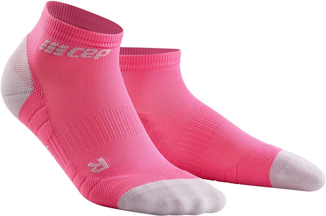 CEP dámské kotníkové běžecké kompresní ponožky 3.0 - růžová rose / světle šedá II (EUR 34-37)