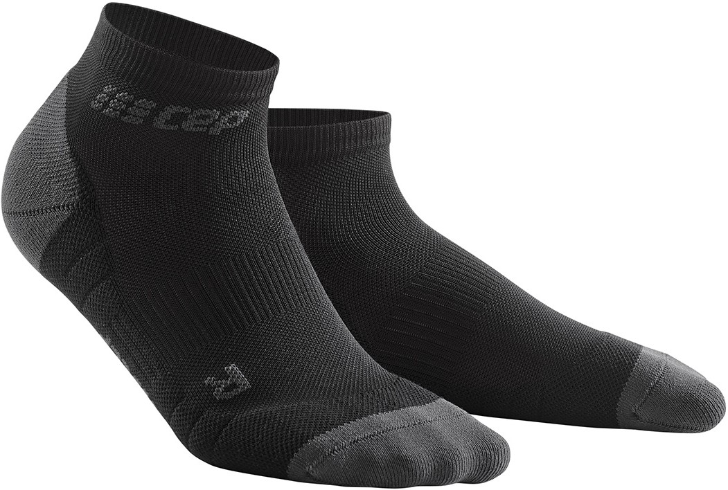 CEP dámské kotníkové běžecké kompresní ponožky 3.0 - černá / tmavě šedá IV (EUR 40-43)