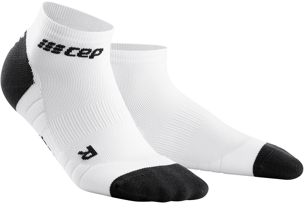 CEP dámské kotníkové běžecké kompresní ponožky 3.0 - bílá / tmavě šedá IV (EUR 40-43)