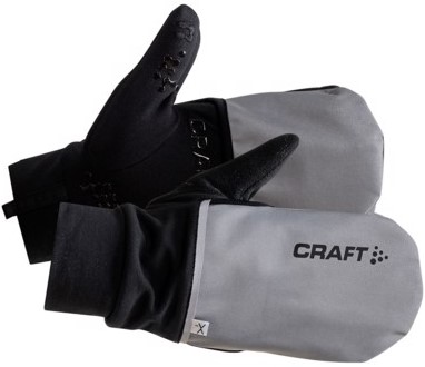 Běžecké rukavice CRAFT Hybrid Weather - šedé S