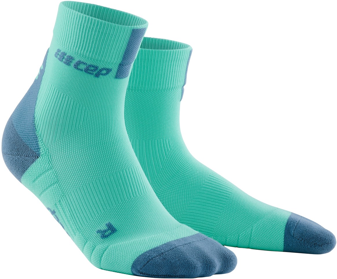 CEP dámské krátké běžecké kompresní ponožky 3.0 - mentolová / šedá II (EUR 34-37)