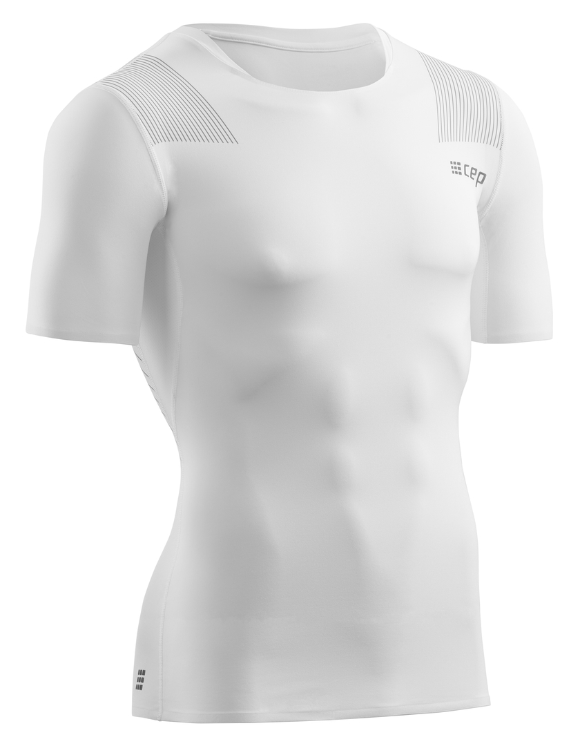 CEP pánské tričko WINGTECH s krátkým rukávem - bílé XL