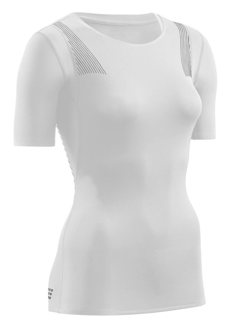 CEP dámské tričko WINGTECH s krátkým rukávem - bílé L