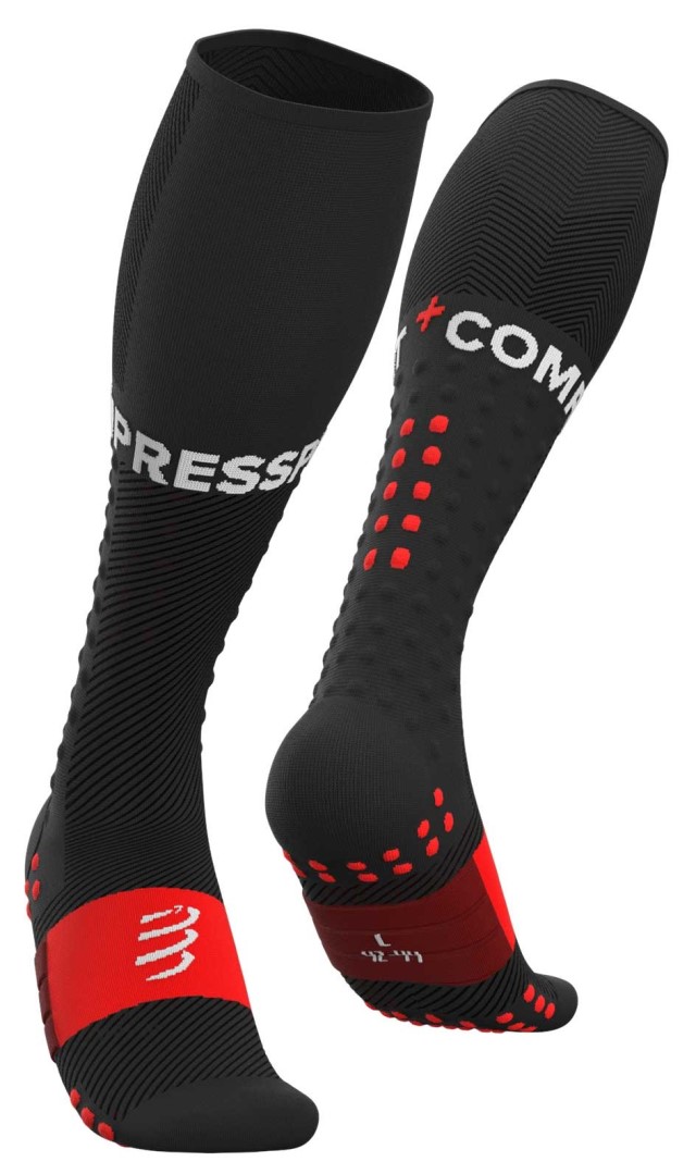 Kompresní podkolenky Compressport FULL SOCKS RUN - BLACK EU 39-41