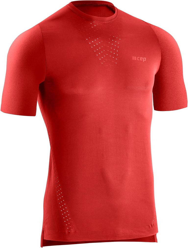 CEP pánské běžecké tričko ULTRALIGHT s krátkým rukávem - lávové M