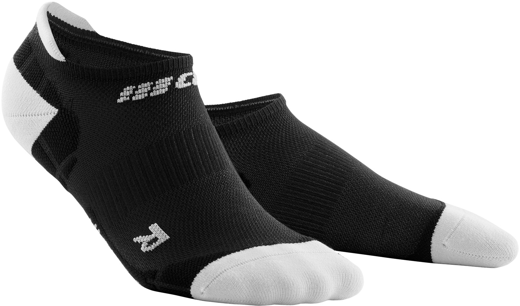 CEP dámské nízké běžecké kompresní ponožky ULTRALIGHT - black / light grey II (EUR 34-37)