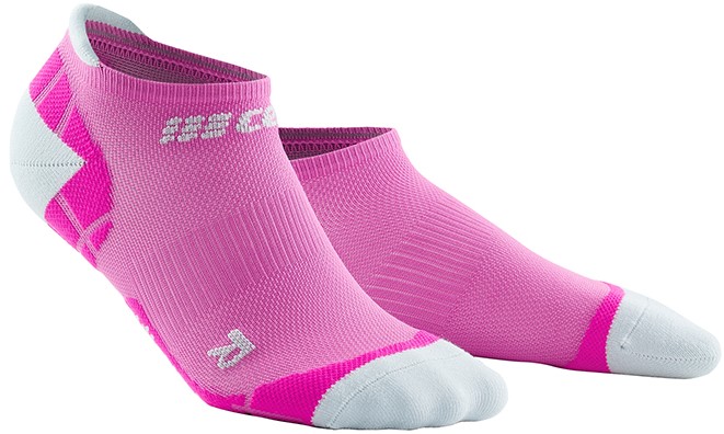CEP dámské nízké běžecké kompresní ponožky ULTRALIGHT - pink / light grey II (EUR 34-37)