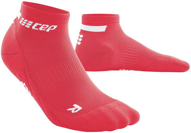 CEP pánské kotníkové běžecké kompresní ponožky 4.0 - pink III (EUR 39-42)