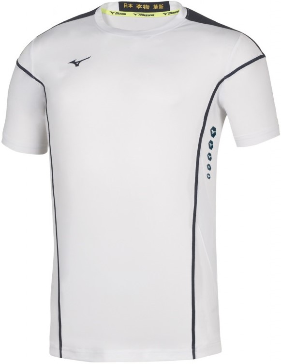 Juniorské běžecké tričko Mizuno Hex Rect Tee Jr 62EA810271 128