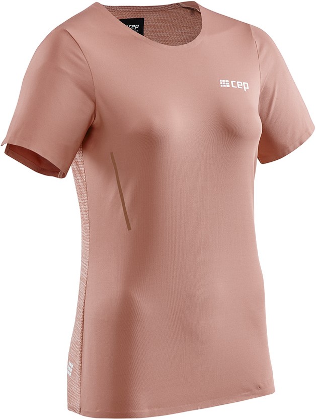 CEP dámské běžecké tričko s krátkým rukávem - rose S