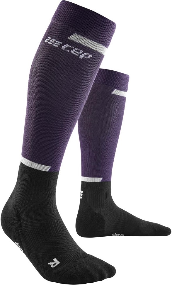 CEP dámské běžecké kompresní podkolenky 4.0 - violet / black II (25-31 cm obvod lýtka)