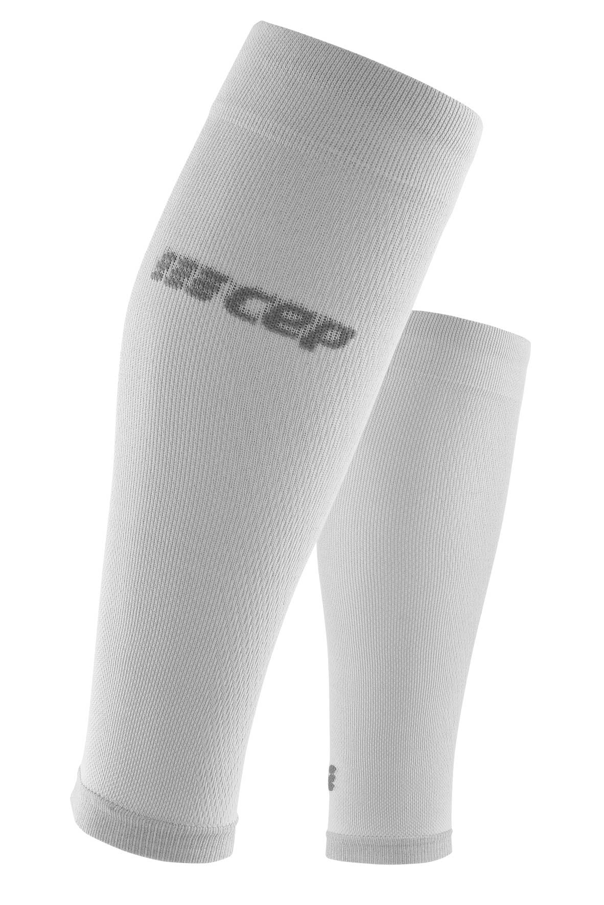 CEP pánské běžecké kompresní lýtkové návleky ULTRALIGHT - carbon white V (45-50 cm obvod lýtka)