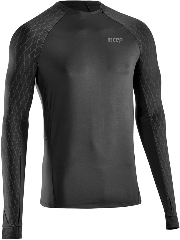 Běžecké tričko CEP COLD WEATHER s dlouhým rukávem - BLACK M