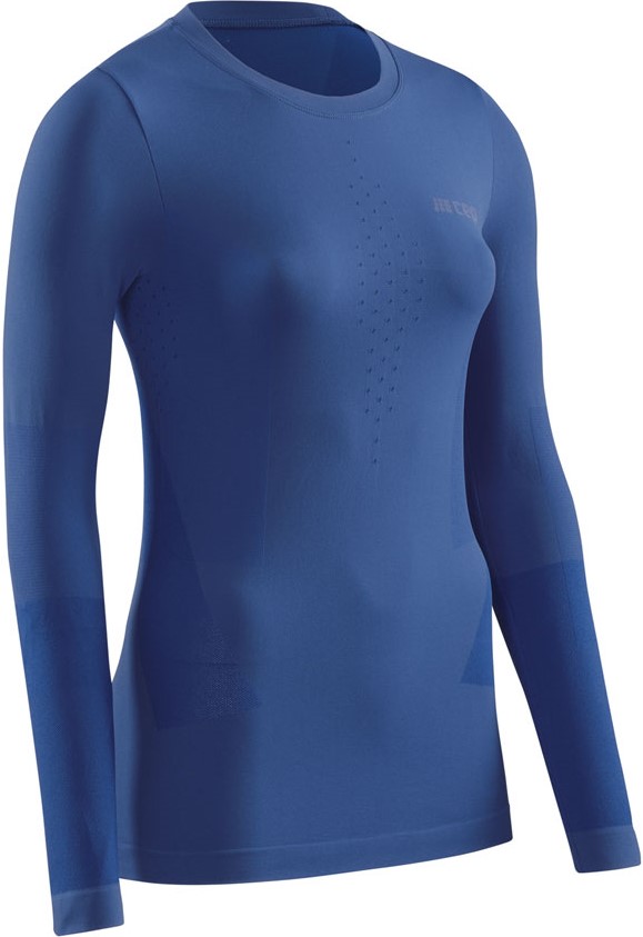 Běžecké tričko CEP COLD WEATHER BASE s dlouhým rukávem - BLUE XS