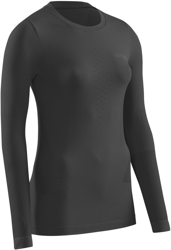 Běžecké tričko CEP COLD WEATHER BASE s dlouhým rukávem - BLACK XS