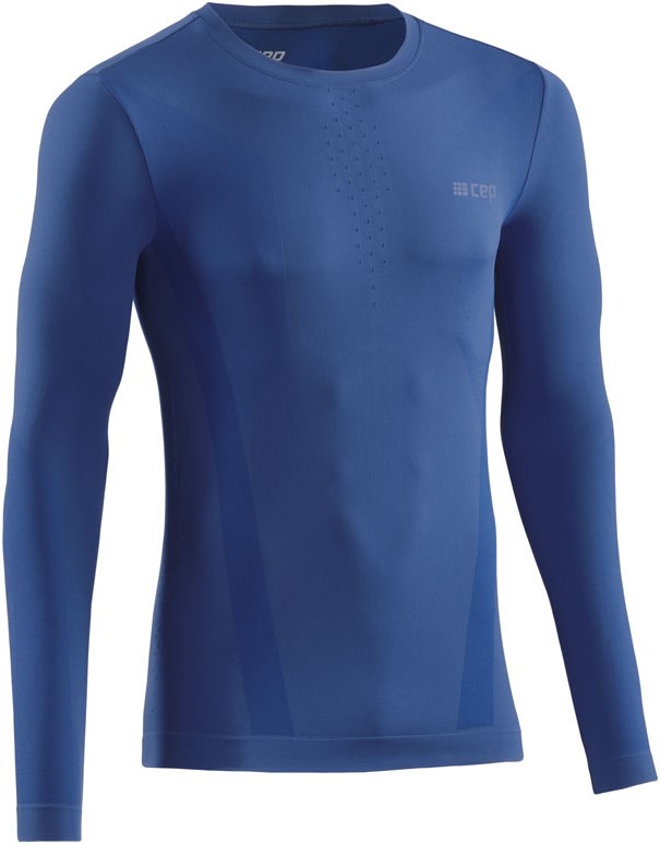 Běžecké tričko CEP COLD WEATHER BASE s dlouhým rukávem - BLUE L