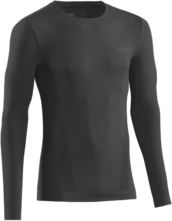 Běžecké tričko CEP COLD WEATHER BASE s dlouhým rukávem - BLACK L