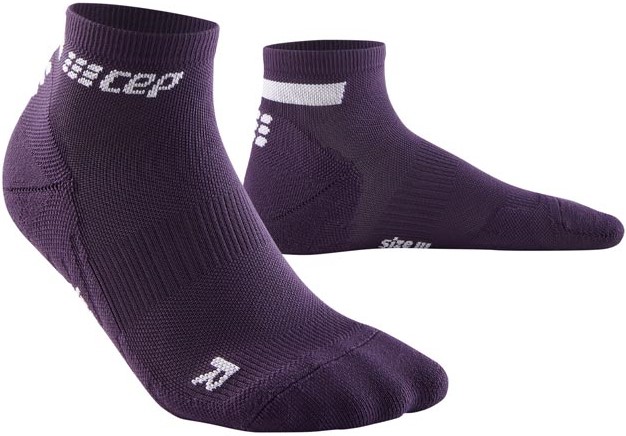 CEP pánské kotníkové běžecké kompresní ponožky 4.0 - violet III (Vel. chodidla 39-42)