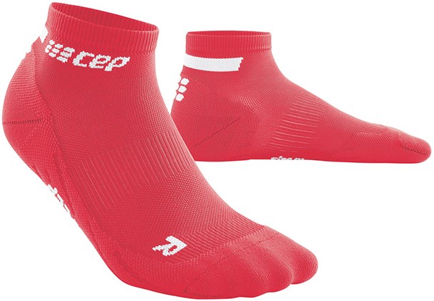 CEP dámske nízke běžecké kompresní ponožky 4.0 - pink II (Vel. chodidla 34-37)