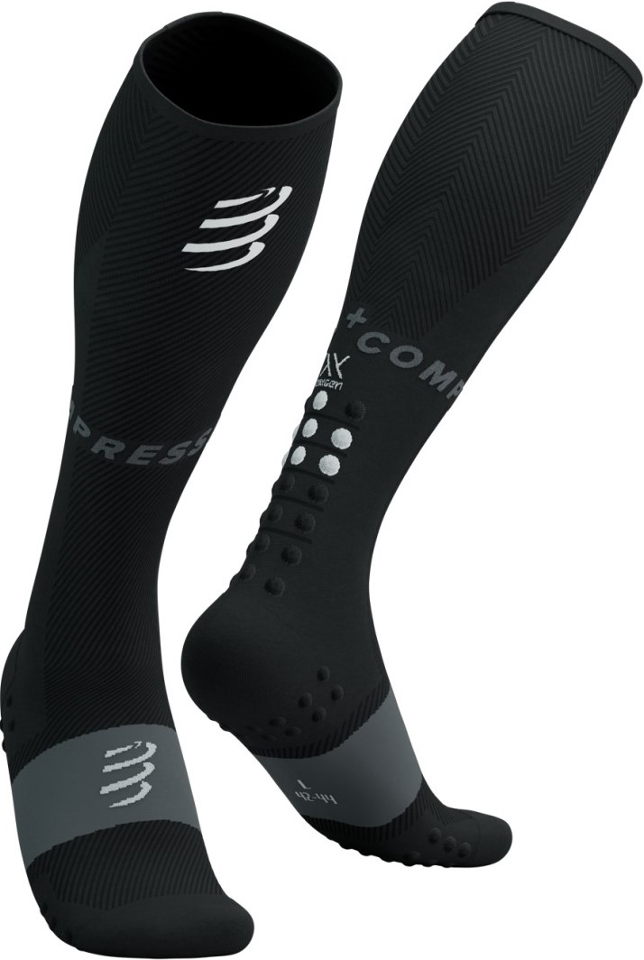 Kompresní podkolenky Compressport Full Socks Oxygen - BLACK EU 39-41