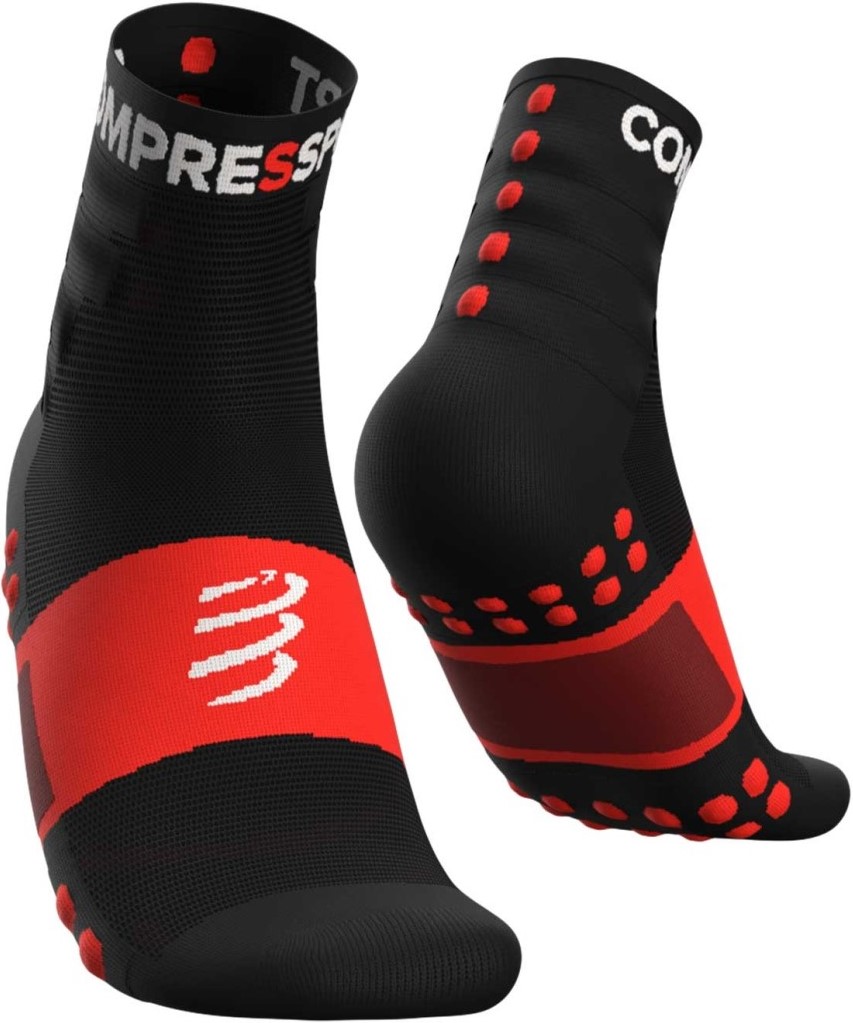 Běžecké kompresní ponožky Compressport Training Socks 2 páry - BLACK EU 42-44