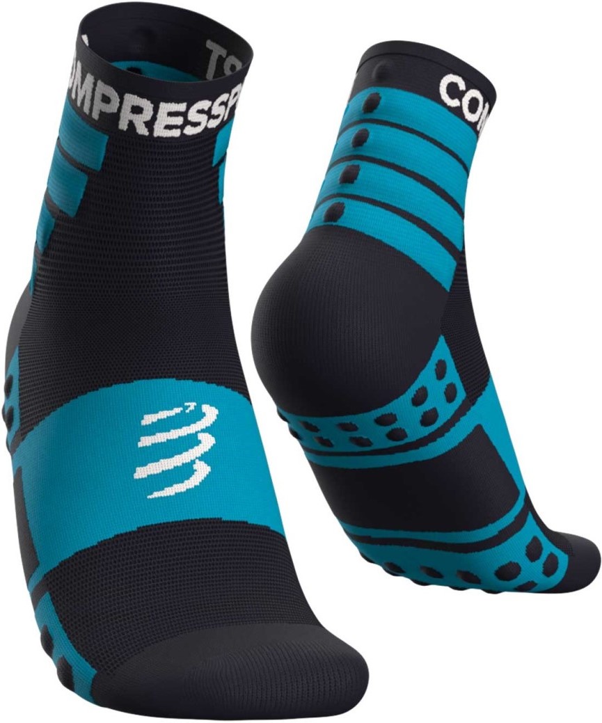 Běžecké kompresní ponožky Compressport Training Socks 2 páry - BLUE EU 35-38