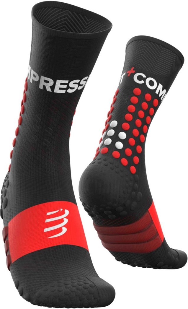 Běžecké kompresní ponožky Compressport Ultra Trail Socks - BLACK EU 35-38