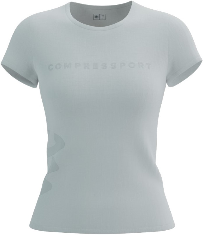 Běžecké tričko Compressport Logo SS Tshirt W - WHITE M