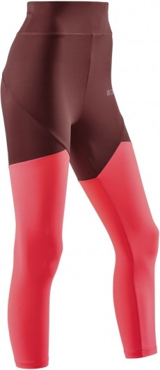 7/8 běžecké kalhoty CEP ULTRALIGHT - dark red / pink XS