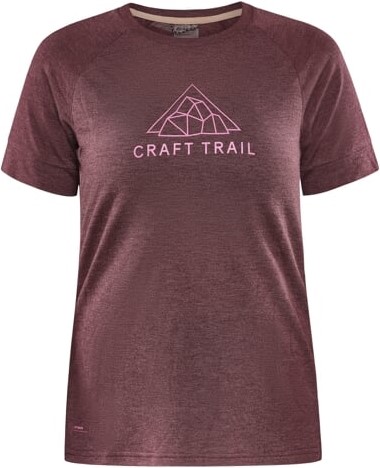 Běžecké tričko CRAFT ADV Trail Wool SS - červené XL