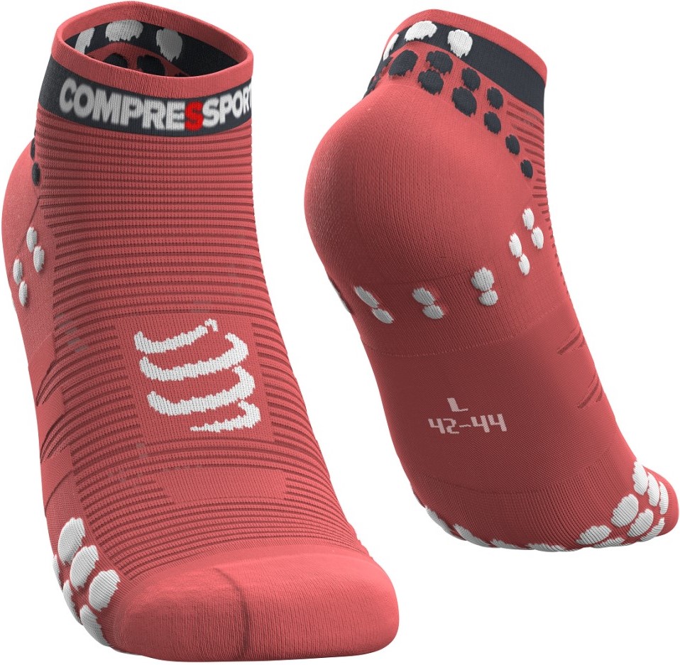 Běžecké kompresní ponožky Compressport PRO RACING SOCKS V3.0 RUN LOW - CORAL EU 45-48