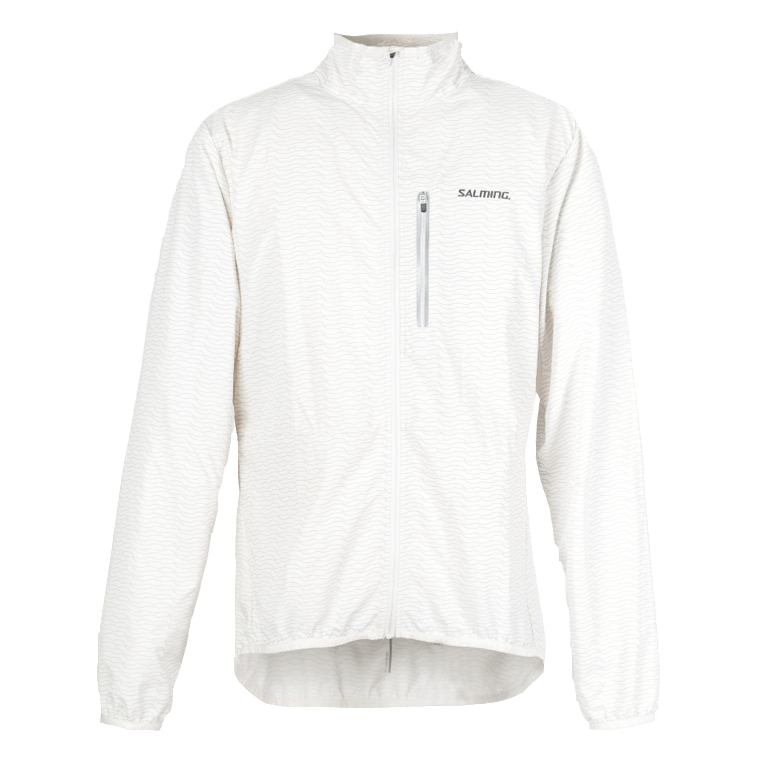 Běžecká bunda SALMING Essential Run Jacket - Light Grey XL
